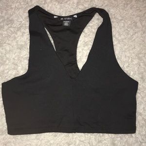 Black sports bra